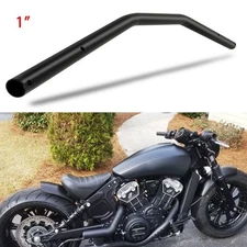 For Indian Scout Bobber  1" 25mm Handlebar Drag Tracker Low Rise Bar 32" Black