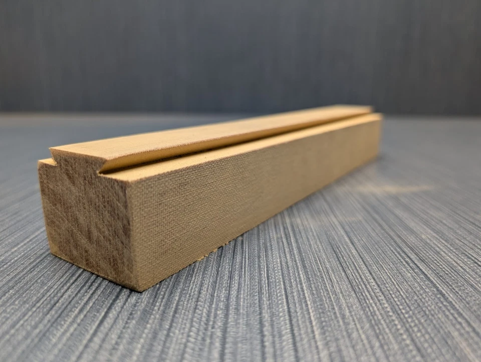 Canvas Micarta Block 2" x 1-3/8" x 11" Tan Color (Knife Handle Material) - Image 3 of 4