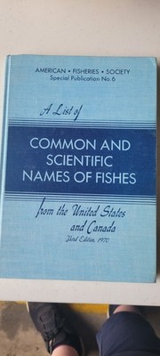 Common and Science Names of Fishes From United States And Canada Third Edition 