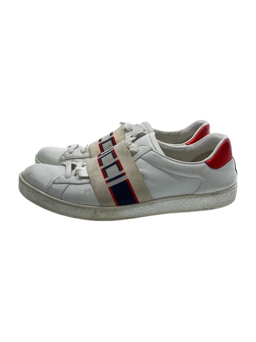 Baskets basses Gucci blanc US7 cuir chaussures décontractées durables