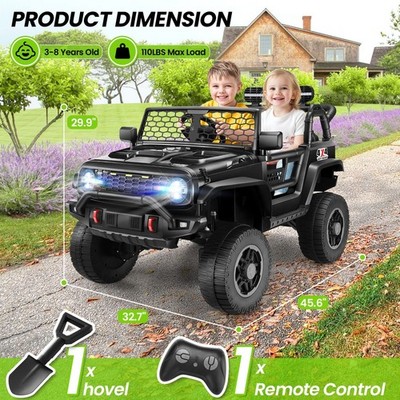 24V Ride on Car 4X4 2 Seater Electric Truck 4WD/2WD Switchable w/Remote Control~