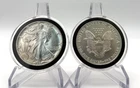 1986 1987 $1 Silver Eagle 99.9 1 Ounce United States Coins Lot of 2 C-150