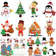 Christmas Ornament Crafts for Kids Toddlers, 24 Set Make Your Own Ornament Craft