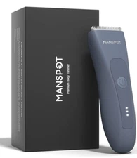 Airy Blue MANSPOT Manscape Groin & Body Hair Trimmer for Men, Electric Ball