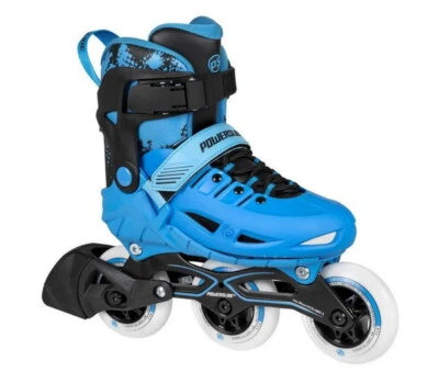 Powerslide Phuzion Kinder Skates Inliner Inlineskates 3-Rad-Kinderskates blau