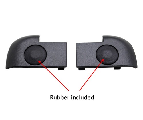 HP 15-R121NK 15.6" Bottom Base Hinge Screw Covers Left & Right + Rubbers - Afbeelding 4 van 4