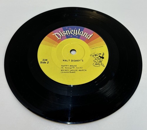 Disneyland Walt Disney’s Mickey Mouse Brave Little Tailor Record Worn - Picture 2 of 2