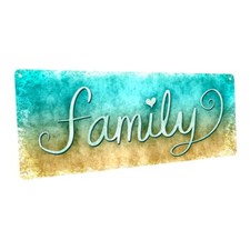 Family Metal Sign; Wall Decor for Home and Office