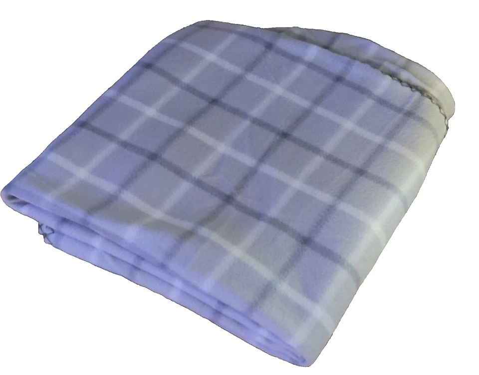 Manta/tiro de lana Mainstays 50x60 gris a cuadros Foto 4 de 4