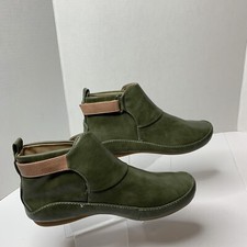 Olive Green Ankle Boots Size U.S. 4.5-5 Eu 35