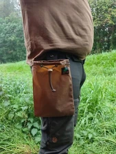 Bigfoot Canvas Co Bushcraft Foraging Belt Pouch Waxed Canvas Belt Pouch