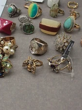 FASHION JEWELRY LOT 12 PCS MIX STYLE COLLECTION RINGS US Sellers Free Shipping