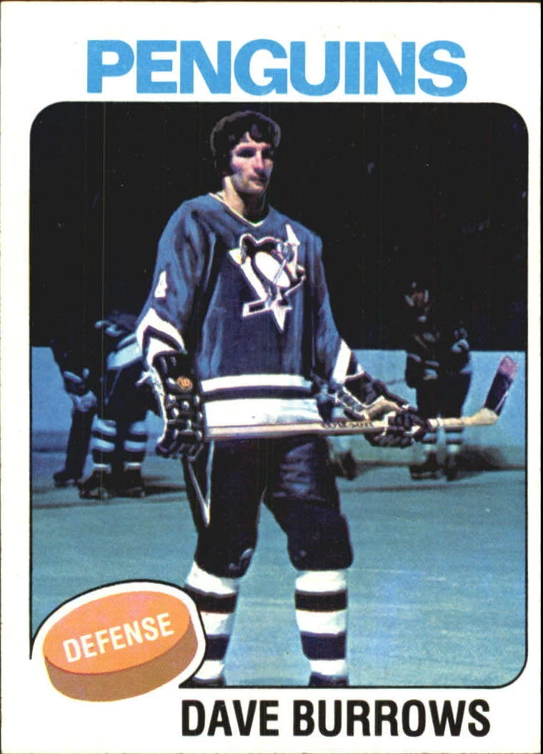 1975-76 Topps Penguins Hockey Card #186 Dave Burrows - NM