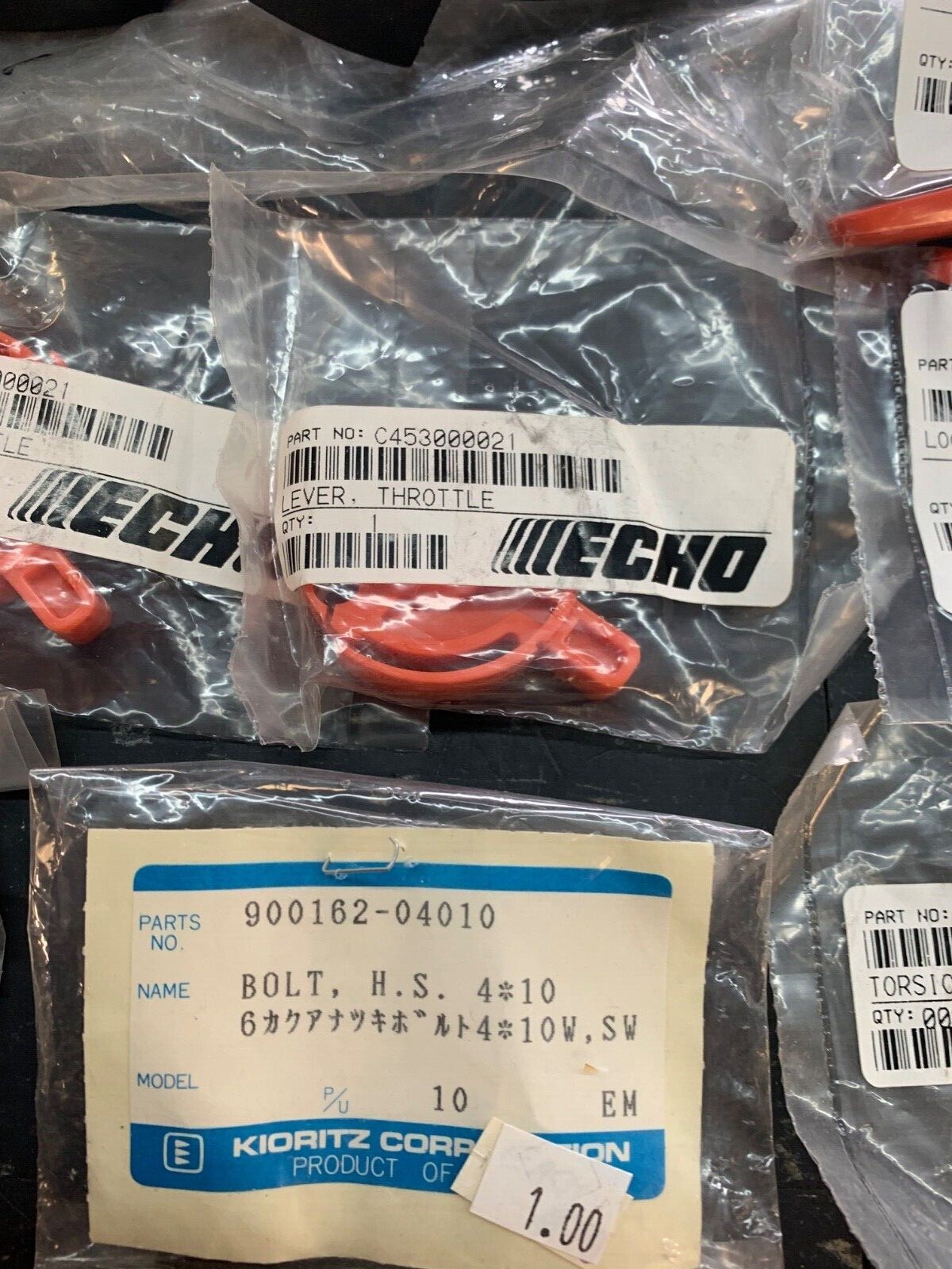 Big Dealer Echo Parts Lot, 38 pieces plus gaskets, Weed Eater, Trimmer