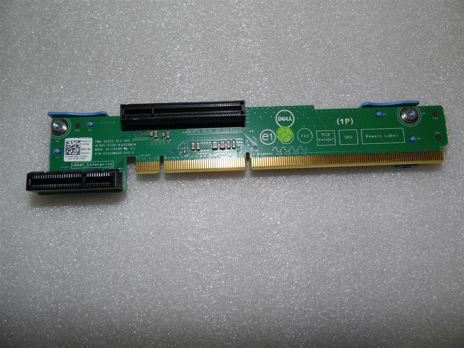 Dell PowerEdge R430 Riser Card 3 PCI-E 3 0 X8 Bracket Assembly 3G69K
