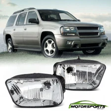 For 2002-2009 Chevy Trailblazer Clear Lens Bumper Fog Light Replacement Pair