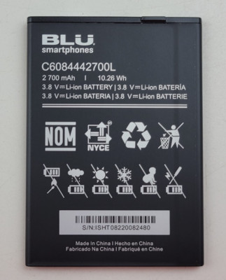 OEM BLU C6084442700L 2700mAh Battery Replacement for BLU Studio X5 Max S0630WW