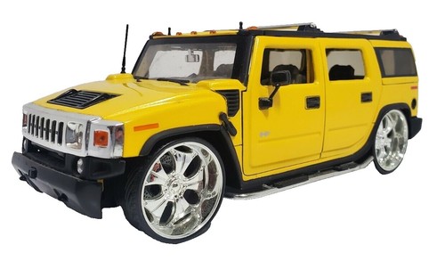Jada Toys Dub City Platinum Hummer H2 1:24 Chrome limited