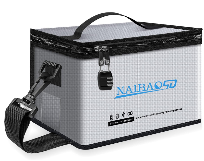 Fireproof Explosionproof Lipo Safe Bag for Lipo Battery Storage and Charging