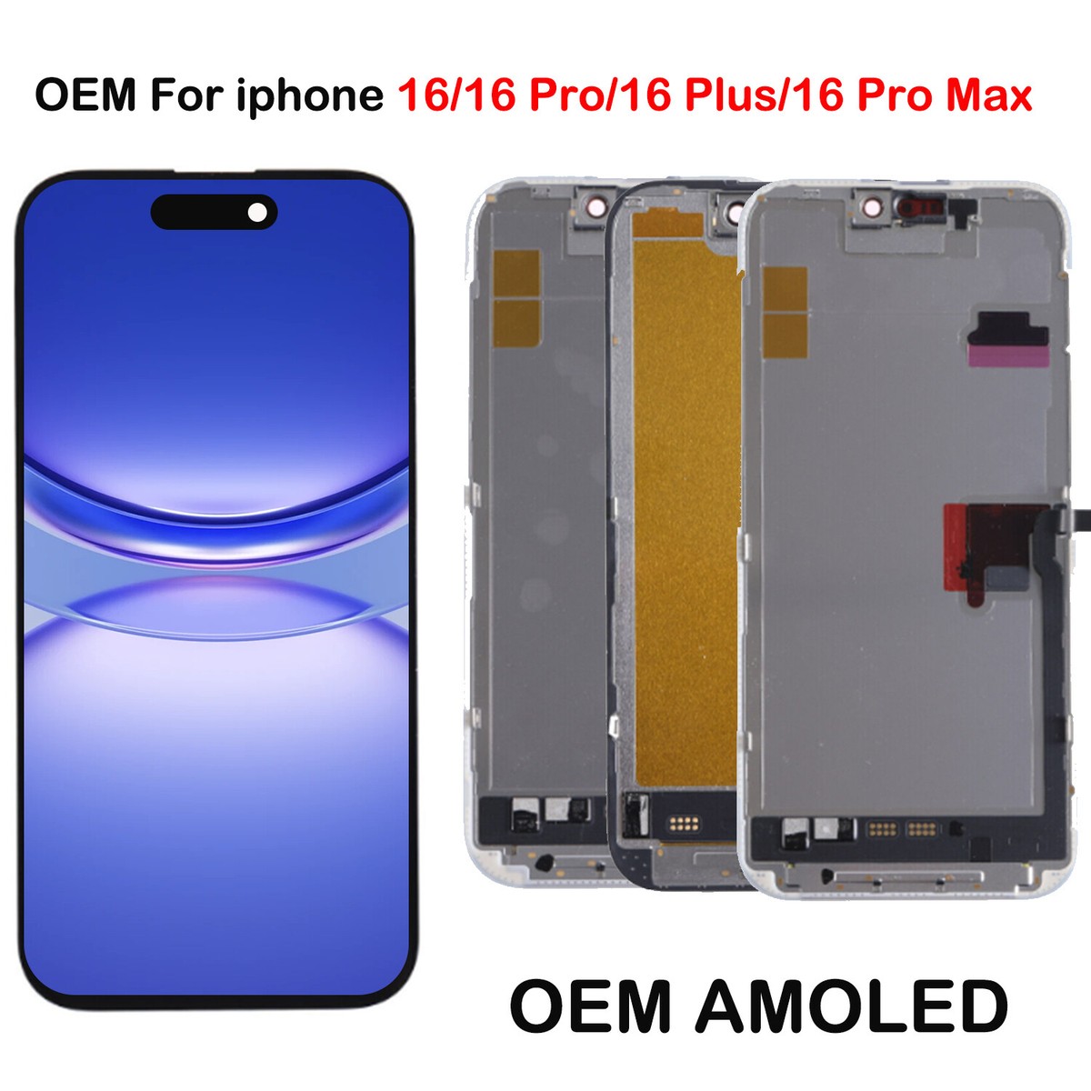 OEM For iphone 16/16 Pro/16 Plus/16 Pro Max LCD Display