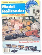 Model Railroader Magazine August 1977 Tinplate Heritage Modeling Towns Cities