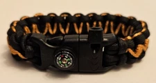 SURVIVAL PARACORD BRACELET - BARBWIRE DESIGN (FOR  8.0" - 8.25" WRIST)