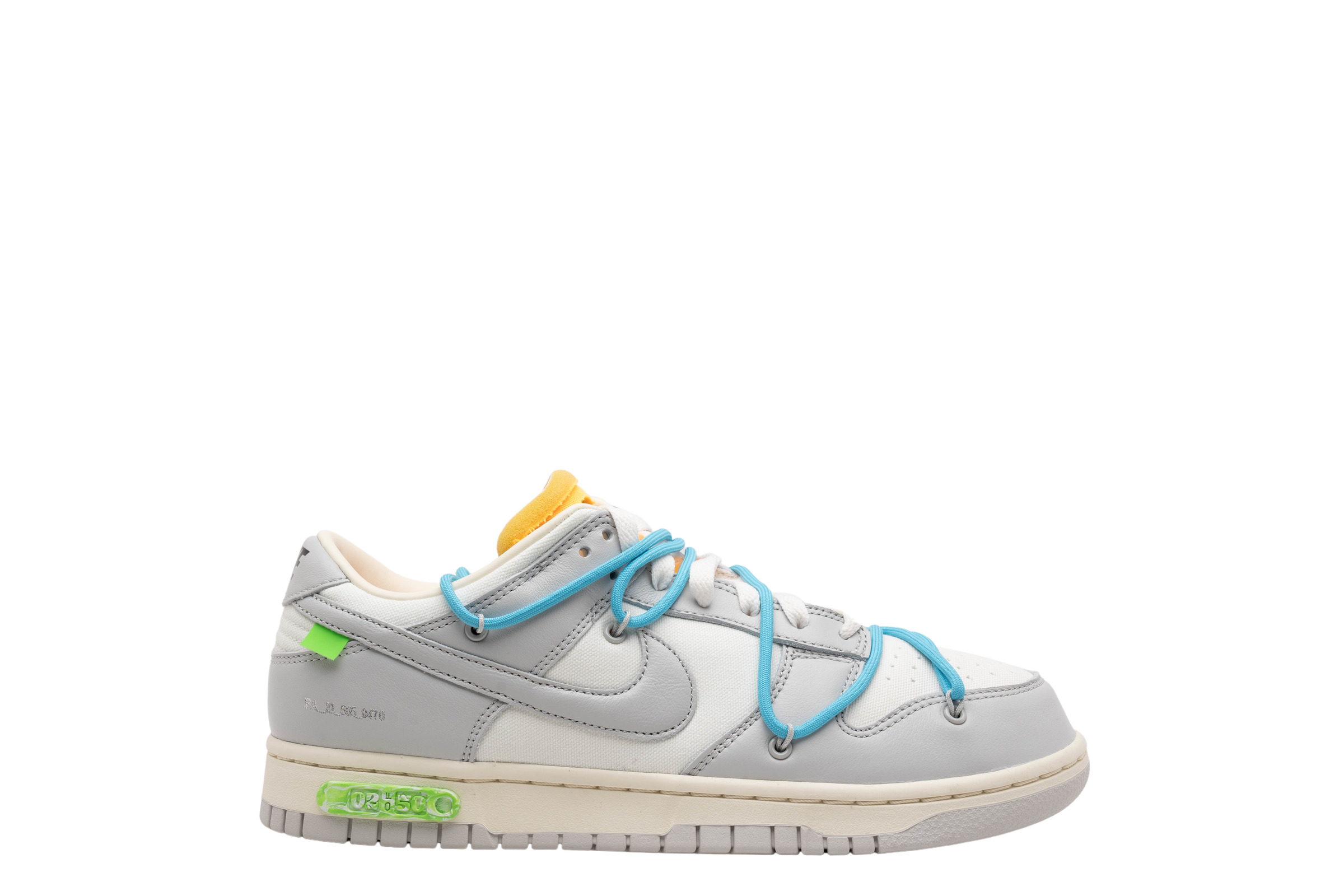 Nike Dunk Low Off White 'Lot 2' Grey Blue (DM1602-115) Size 11.5