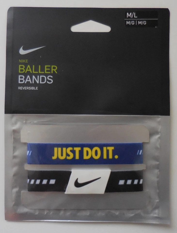 Nike Baller Band 10 Pack Racer Blue/Yellow/Black/White M/L Total 20 Bands - Image 3 of 4
