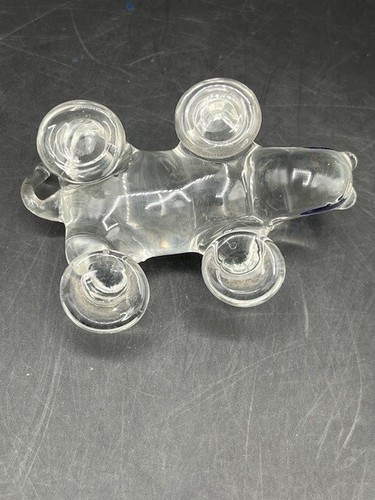 Miniature Hand Blown Glass Hippo Hippopotamus Figurine 3” Long - Picture 8 of 11