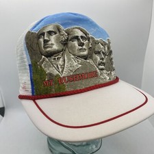 Vintage Mt. Rushmore Mesh Snapback Trucker Hat Adjustable Cap