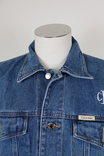 CALVIN KLEIN JEANS GIUBBINO DENIM COTONE UOMO Tg 3XL MAN CASUAL VINTAGE JACKET - Imagen 2 de 10