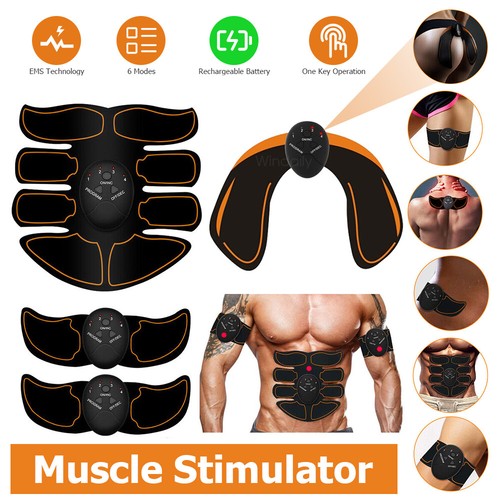 EMS Rechargeable Abdominal Arms Hips Stimulator Muscle Trainer For Gym Fitness A - Picture 3 of 14