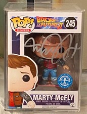 Funko Pop! 245 Marty McFly Hoverboard Back to the Future II MJF SIGNED COA