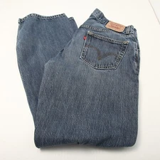 Levi's 557 Mens 36x34 Actual 34x33 Blue Denim Relaxed Boot Cut Medium Wash