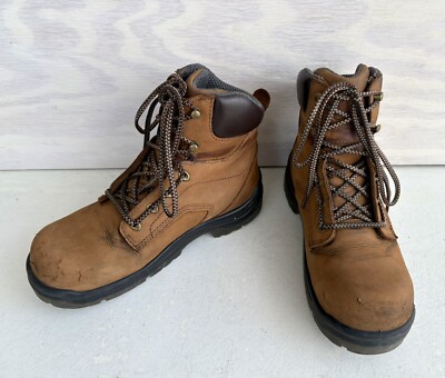 Red Wing King Toe Women s WP Brown Leather El Hazard Safety Toe Work Boot Sz 8 D