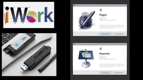 iWork ‘05 Pages, Keynote USB Installer For Mac OS X