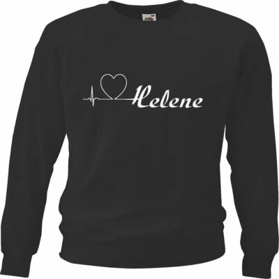 Sweatshirt Love Helene Fanshirt für Echte Fans Farbe Schwarz für Frauen Männer