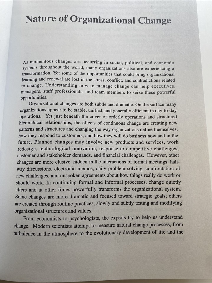 Change Management : A Model for Effective Organizational Perf. ab7 ...