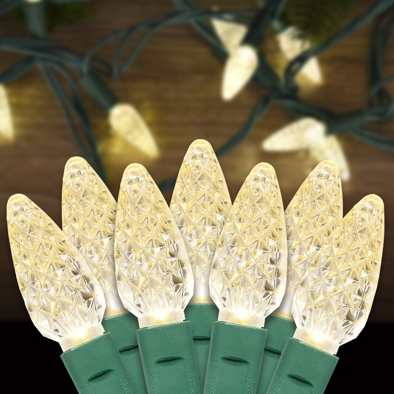 Aurio ProLight 50FT 150 LED C5 Commercial Grade Christmas Light String