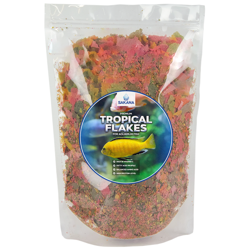 Sakana Premium Tropical Fish Flakes Protein Rich Balanced Aquarium Fish Food - Picture 21 of 28