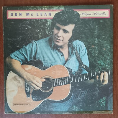 Don McLean   Playin' Favorites [1973] Vinyl LP Rock Blues Pop UAR Rare Version