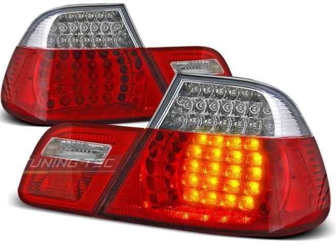 Feux arrière LED rouge blanc pour BMW Série 3 E46 Coupé 1999-2003