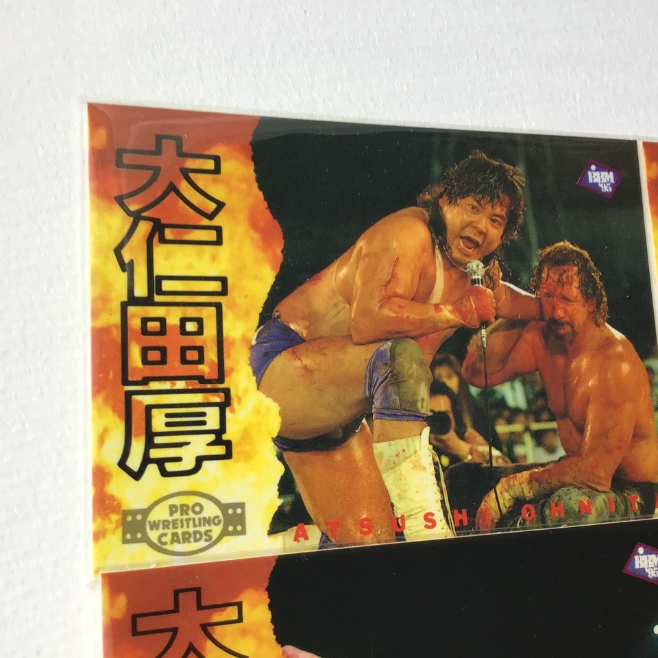 Juego de 5 tarjetas de lucha libre BBM 1996 Terry Funk Hayabusa Atsushi Onita Deathmatch Foto 2 de 4