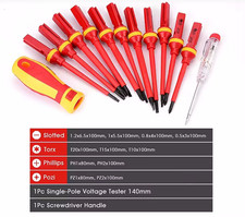 1000V Insulated Electrician Screwdriver Set ~...