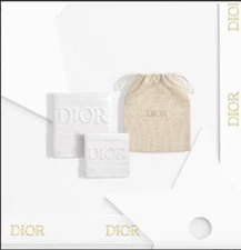 Christian Dior novelty a set of 2 towels 2025 w/ fabric bagAuthentic Japan New