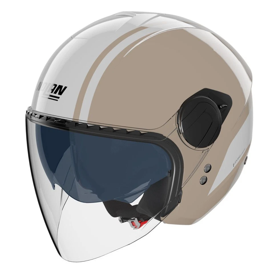 Jet Helmet Nolan N20-2 VISOR DOLCE VITA 350 Sabbia / Bianco - Image 4 of 4