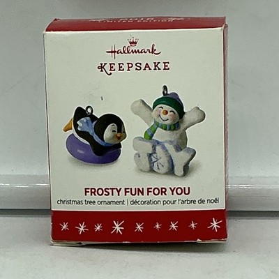 2016 Hallmark Keepsake MINIATURE Ornament ''Frosty Fun For You'' - FREE SHIPPING
