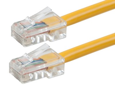 Monoprice Cat6 Ethernet Patch Cable - 1ft - Yellow, RJ45, 550Mhz, UTP, 24AWG