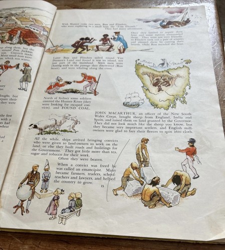 The Australia Book by Eve Pownall & Margaret Senior Illustrated 1st Edition 1953 - Foto 6 di 10