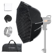 24''/60CM Folding Quick Set-up Octagon Softbox with Bowens Mount,Honeycomb Gr...